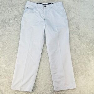 Vintage BMW Golf Pants Mens 34 Travel Casual Pants Blue Button Fly Straight Fit